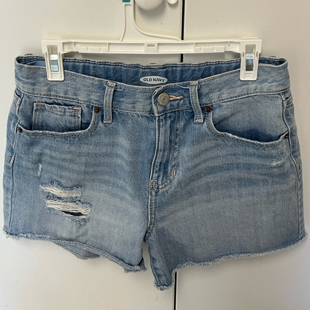OLD NAVY jean shorts-light blue size girls 14